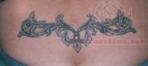 Lower Back Outline Tattoos